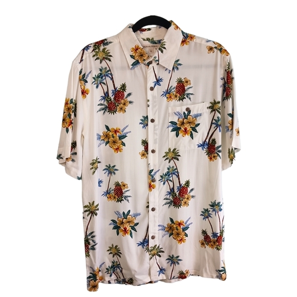 Size Medium Burma Bimas Mens Tropical, 100% Rayon, NWOT Vacation Cruise Summer - Picture 1 of 6